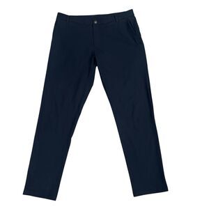 Lululemon Men's ABC Slim Fit Pants Mens Size 38x33 Navy Blue  Athleisure